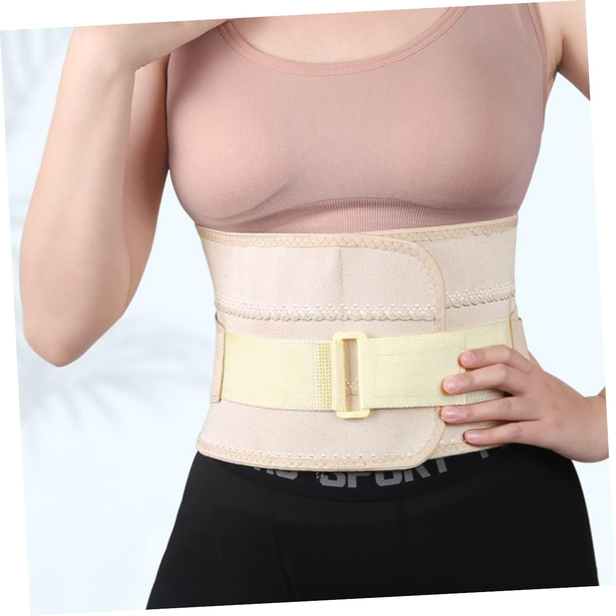 Breathable Cotton Maternity Belly Band Waist Trainer with Steel Support Postpartum Abdominal Wrap Belt Section Slimming Corset for Mom Fitness and Figure Shaping image number 1