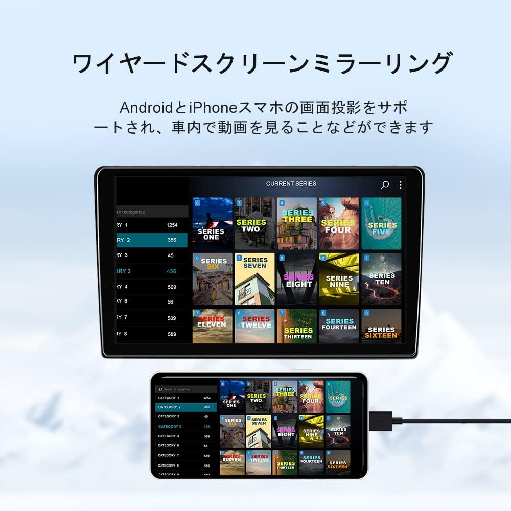 Carlinkit Aftermarket Wireless Carplay/Android Adapter, Only for Aftermarket Car Radio with Android System, Support Online Update, Apple Android Screen Mirroring, Plug & Play, Screen Mirroring image number 4