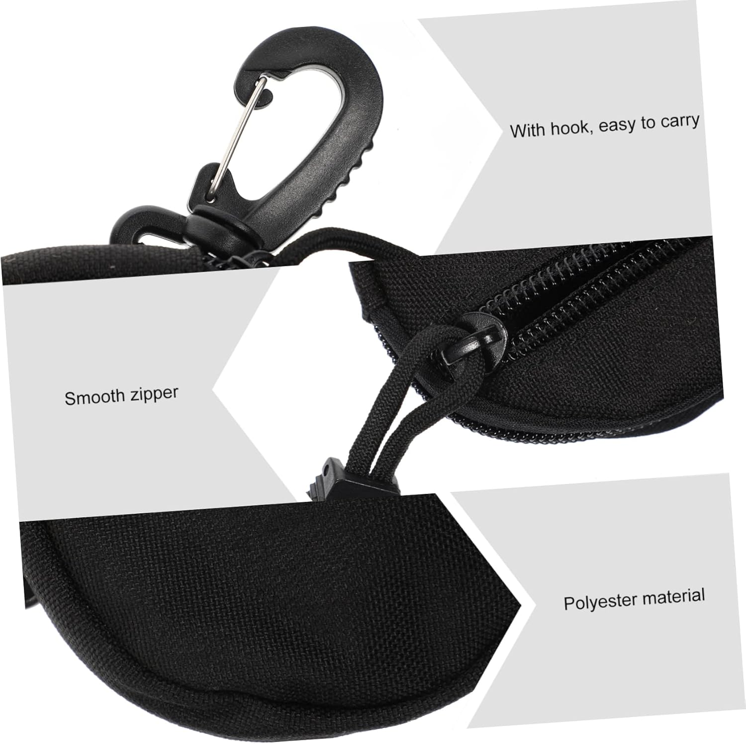 Storage Bag Multi-Purpose Pouch Portable Outdoor Storage Pack for Earphones Lightweight Polyester Hanging Pouch for Camping Hiking and Travel Organization - Green image number 3