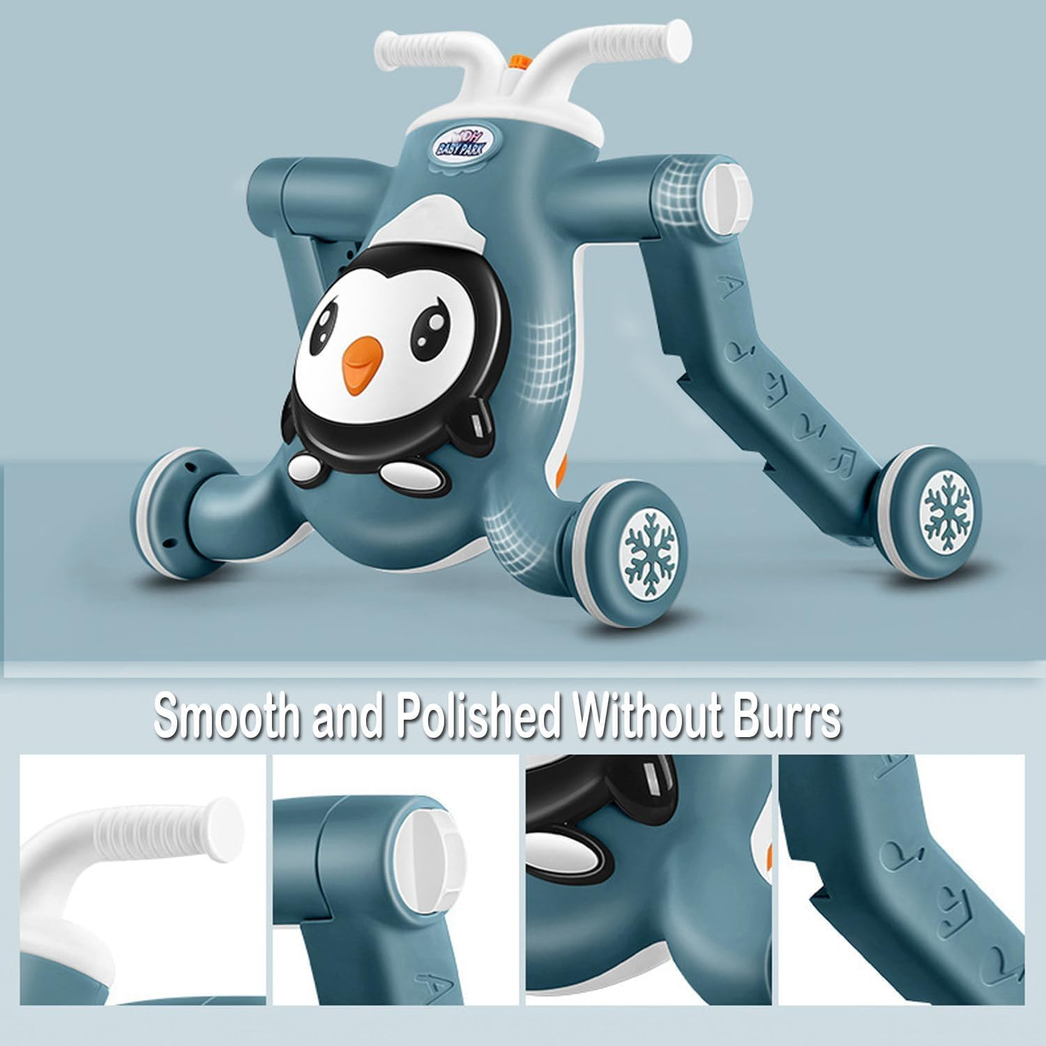 Fohouse 3 in 1 Baby Push Walkers for Baby Toy Sit-To-Stand Learning Walker with Wheels, Toddler Learning to Walk, Assemble as Scooter/Motorbike/Activity Center/Musical Toys for Infant Boys Girls image number 4