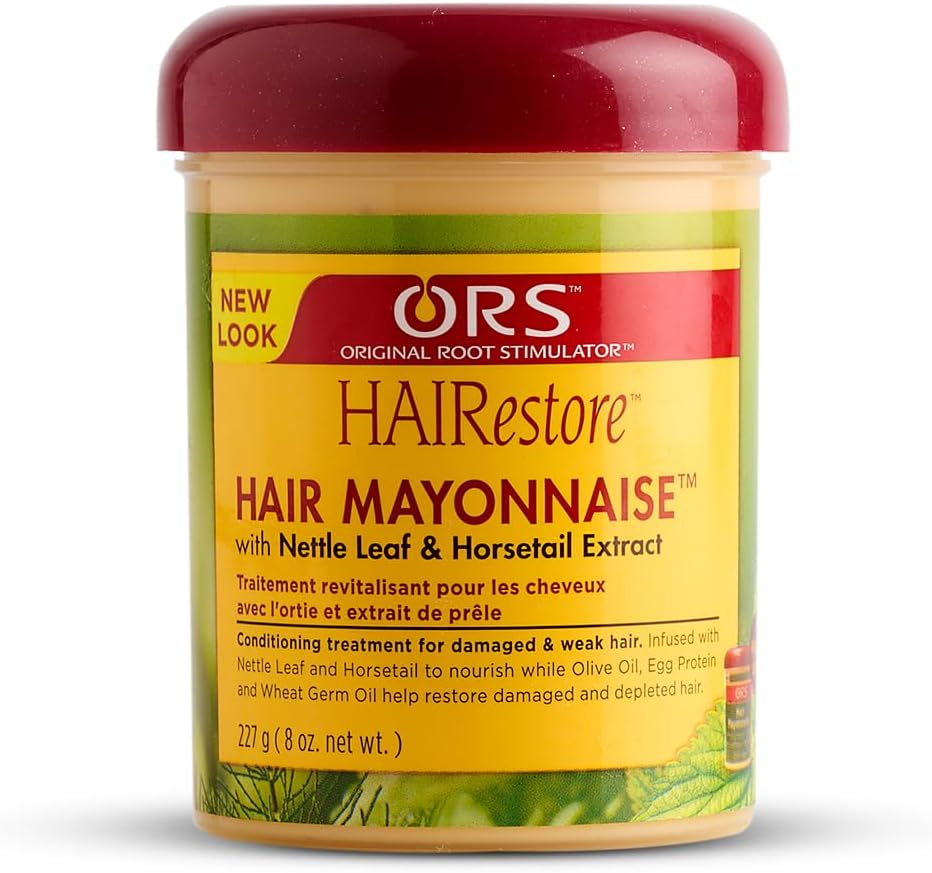ORS Hairestore Hair Mayonnaise, 8 Ounce, Unscented, Clear, Women'S Unisex, Adult, Unisex-Adults image number 3
