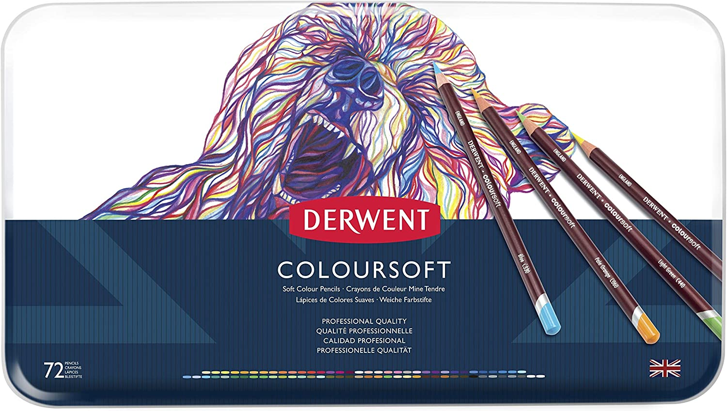 Derwent Coloursoft Colouring Pencils, Drawing & Writing, Set of 72, Ideal for Colour Building, Professional Quality, 0701029 image number 5