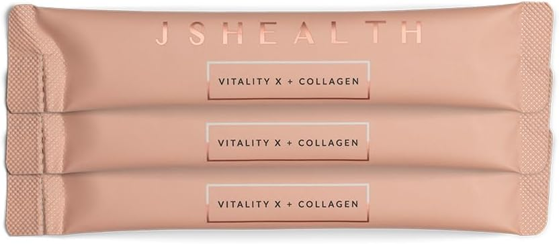 Jshealth Vitamins Vitality X + Collagen - Beauty Powder Supplement Sachets with Aloe Vera Silica and Vitamins C & E to Nourish Hair Skin and Nails (30 Sachets)