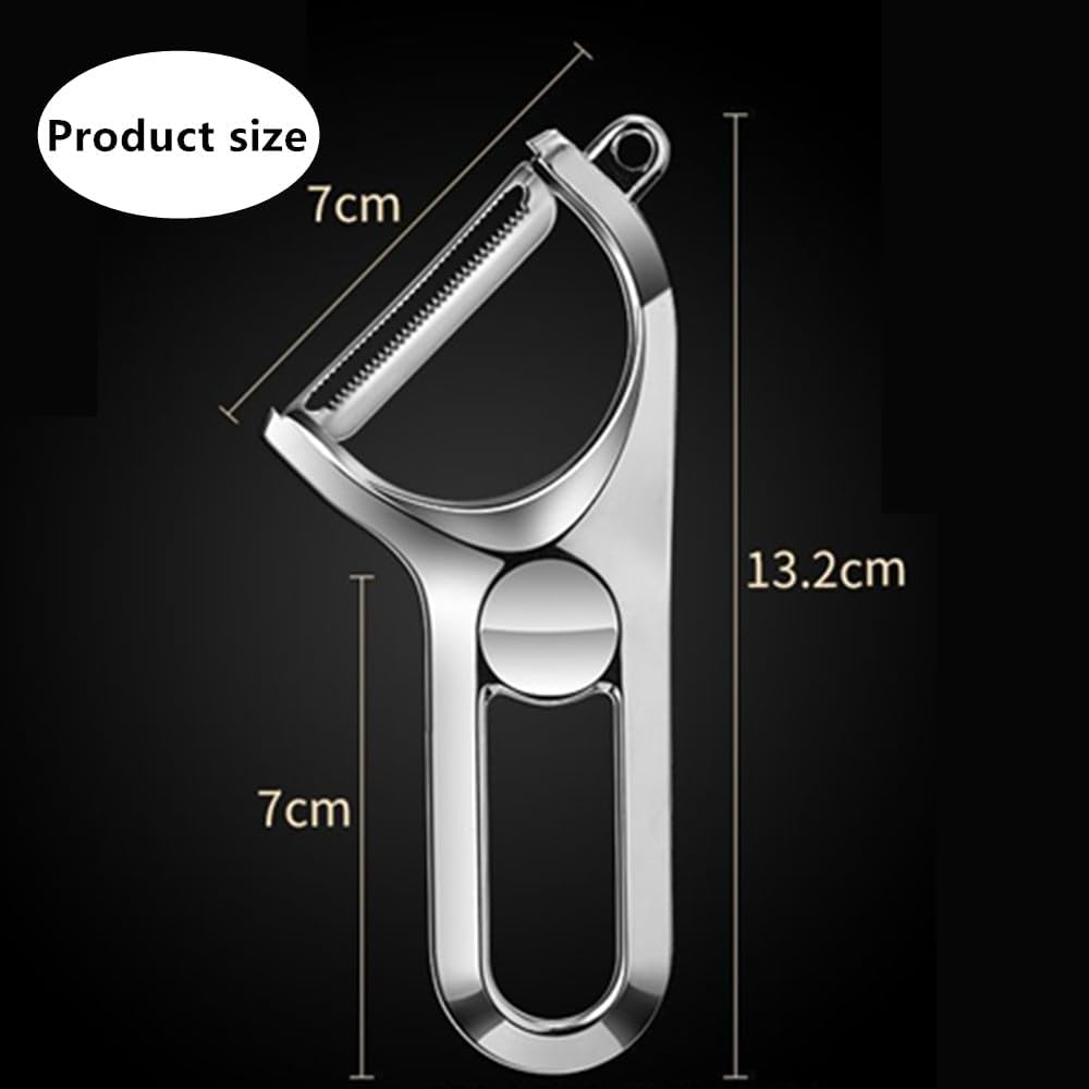 Cuicanfla 1 Pcs Stainless Steel Blade Peeler, Vegetable Peelers for Kitchen, Peeler Set, Stainless Steel Vegetable Peeler with Sharp Blade, for Potato, Veggie, Carrot, Apple, Fruit image number 2