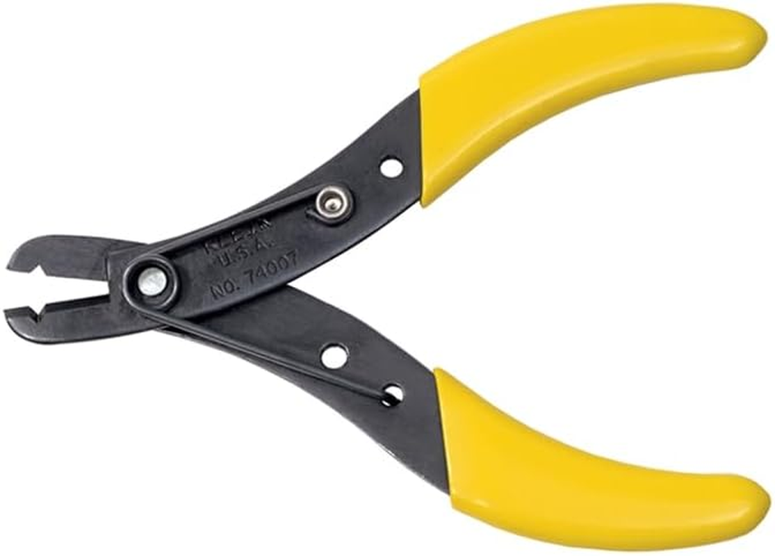 Klein Tools 74007 Adjustable Wire Stripper, Spring Loaded Stripper and Cutter for Solid and Stranded Wire with Finely Honed Nose image number 3