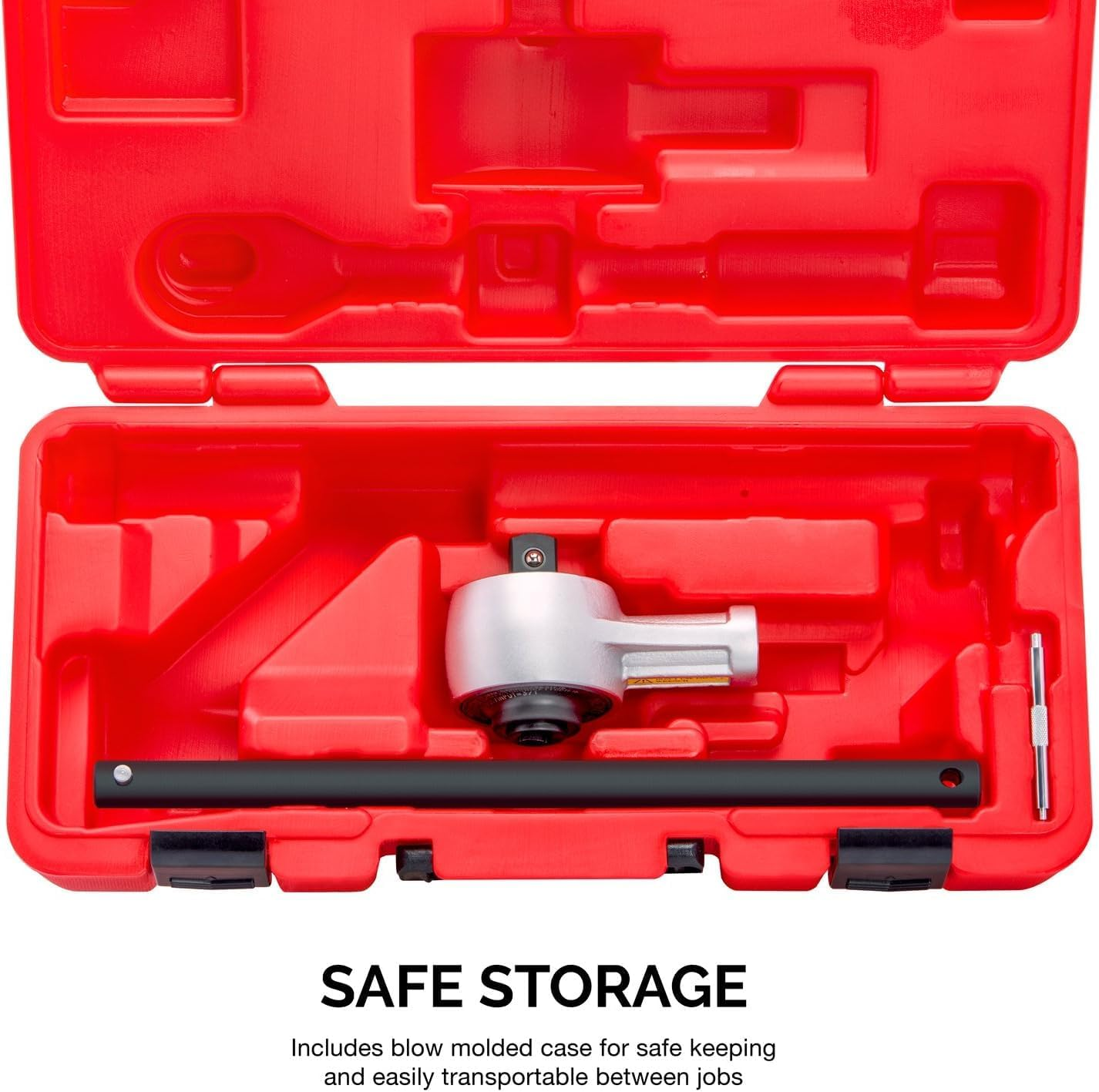 NEIKO PRO 03715B 1/2" Drive Torque Wrench, 1100 Foot-Pound Heavy Duty Torque Multiplier Wrench, Cr-Mo and Chrome-Vanadium image number 6