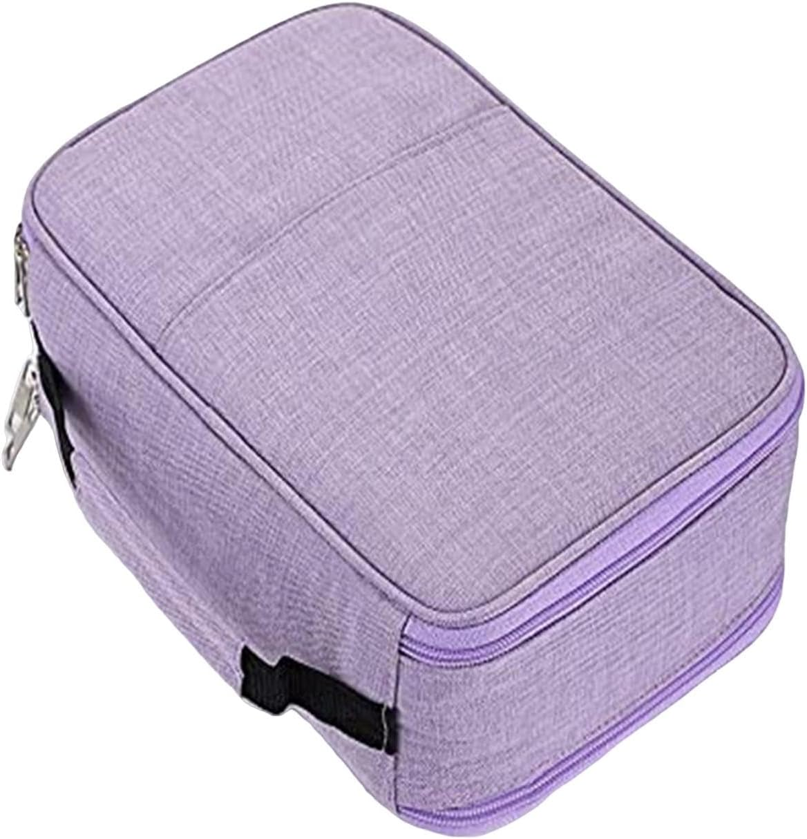 Generic 300 Slots Colored Pencil Organizer Marker Carrying Pouch 5 Layers Pouch Portable Marker Case for Student Artist Makeup Brushes Stationery, Black