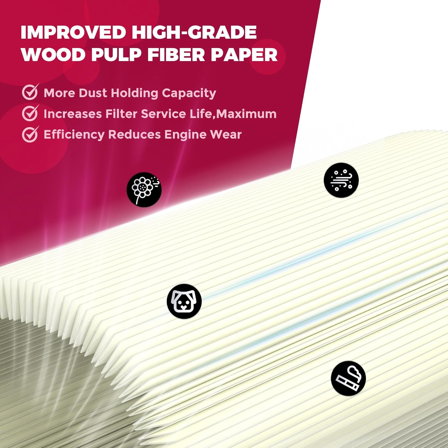 3Pcs Air Filter for Polaris Sportsman 500 570 850 335 400 450 550 600 700 800 1000 Xp/Scrambler 500 850 1000 XP Magnum Trail Blazer Boss Diesel Air Intake 7080595 7082101 image number 6