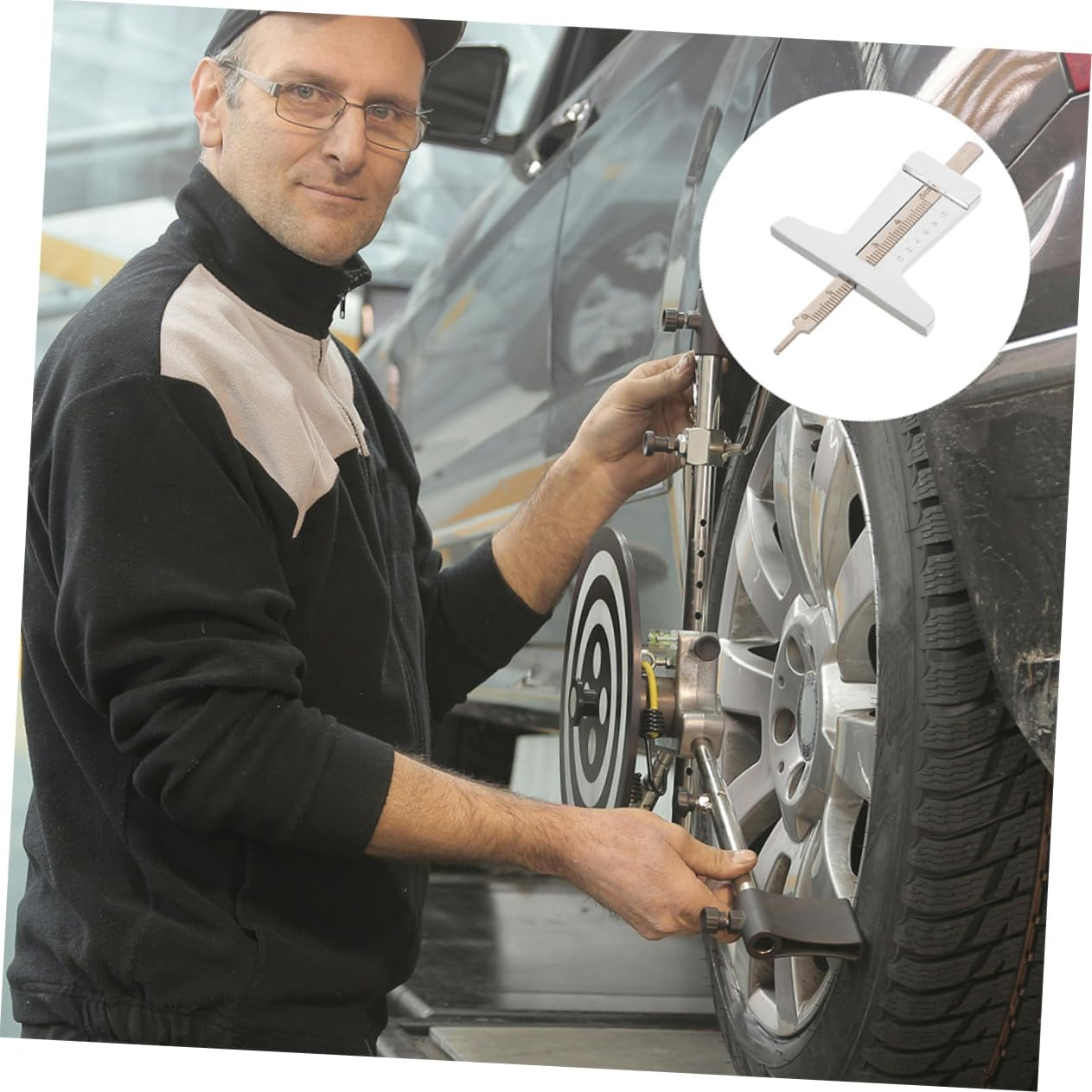 TOPPERFUN 2Pcs Tire Tread Depth Gauge Tool Automotive Replacement Gauge for Car and Caravan image number 3