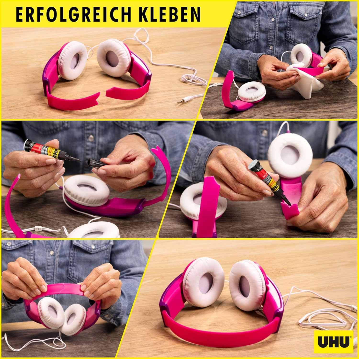 UHU Super Glue Ultra Fast Liquid Minis 1Ml Card of 3, (33-45415) image number 6