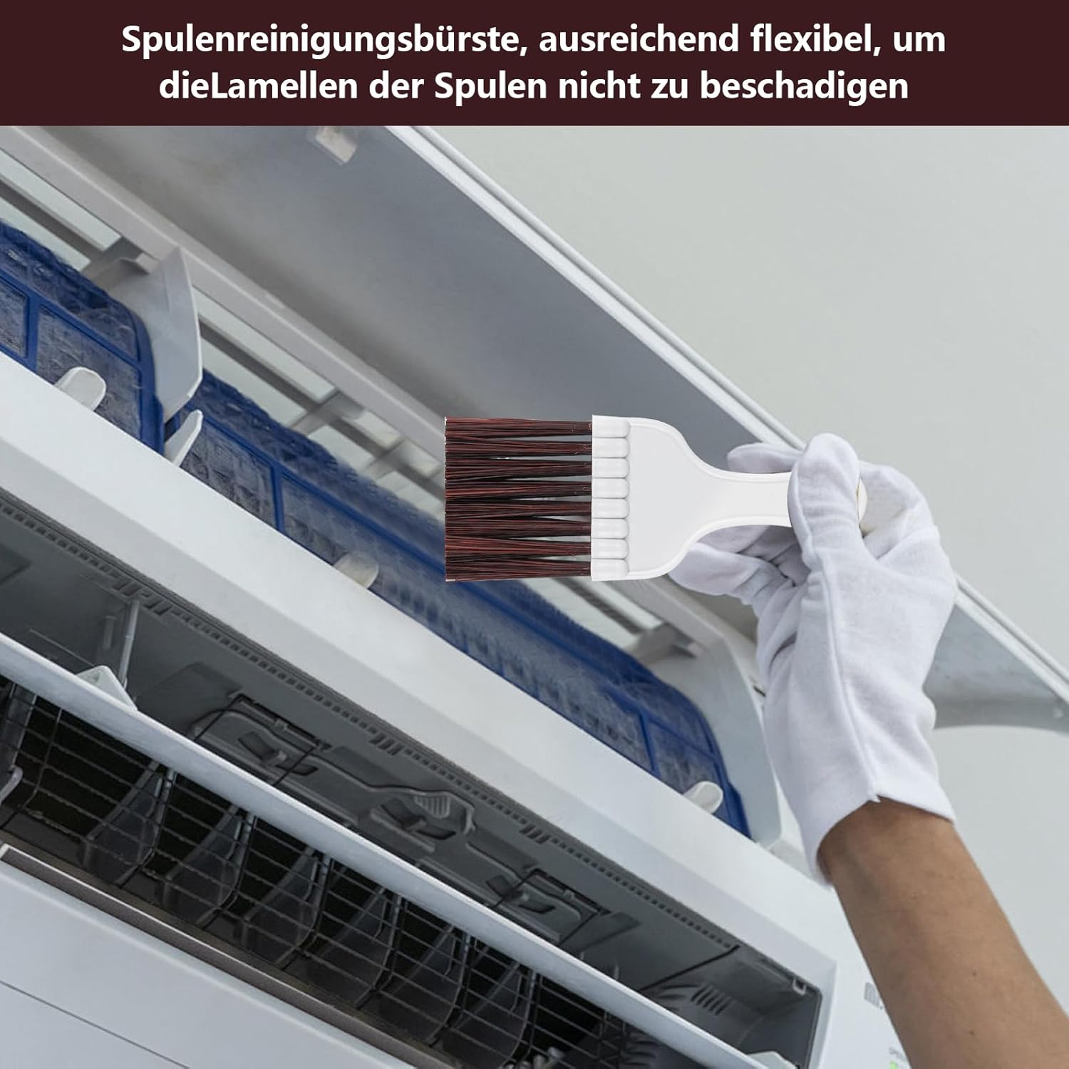 Pack of 4 Lamellar Comb Dryer, Condenser Comb Dryer, Condenser Cleaning Comb, Air Conditioning Slat Condes Cleaner Combs Heat Exchanger Cleaning Set for Heat Pump Dryer Cleaner Tool image number 6