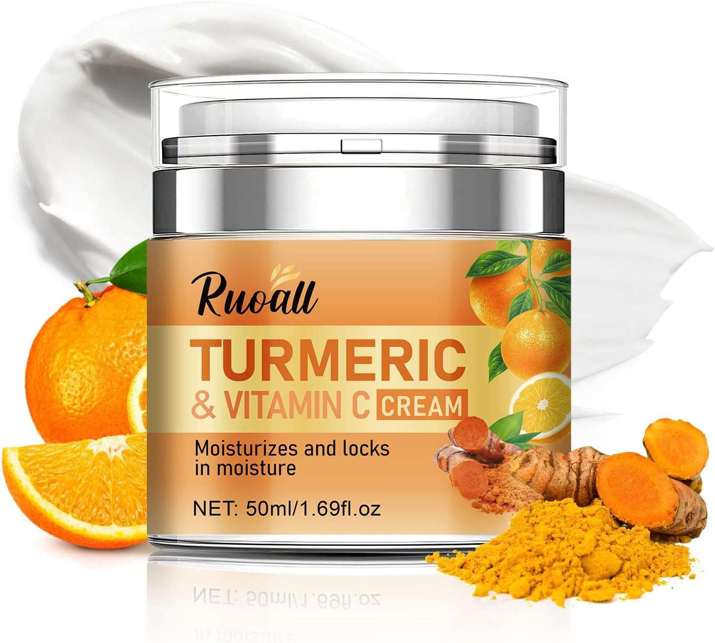 Turmeric and Vitamin C Face Cream - Intense Moisturizing & Hydration Lock - 50Ml / 1.69 Fl Oz image number 6