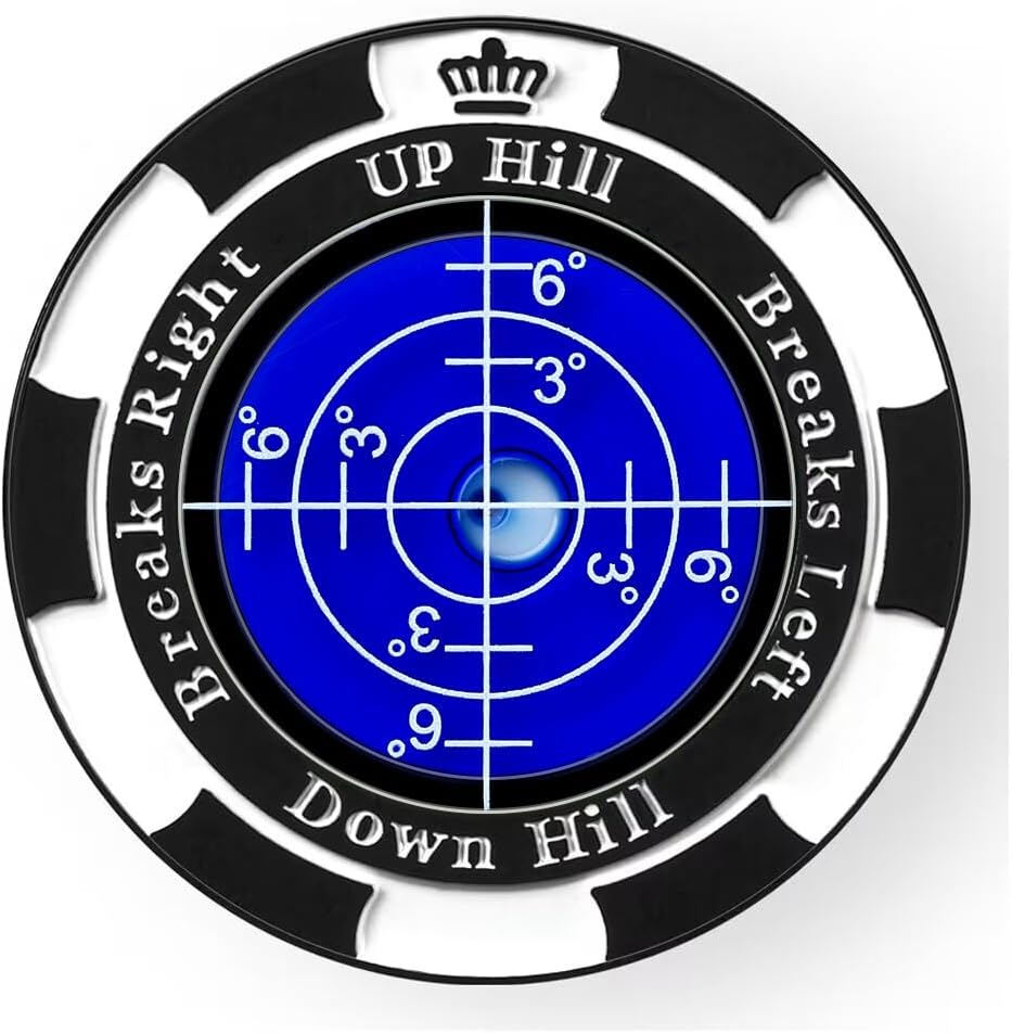 Slopemaster Progreen Reader - Golf Ball Marker with High Precision Green Reading Aid Golf Accessories for Men Women