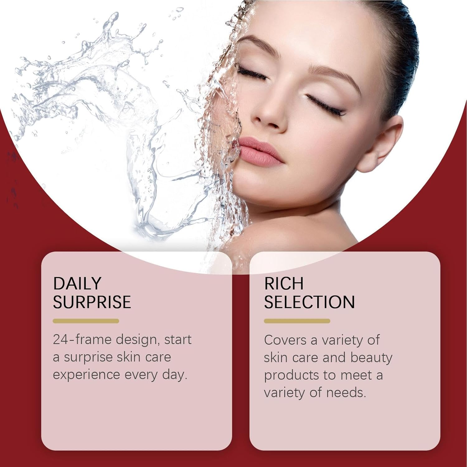 Skincare Advent Calendar | Beauty 24-Day Christmas Advent Calendar,24-Day Beauty Advent Calendar 24 Variety Skincare Products Set image number 6