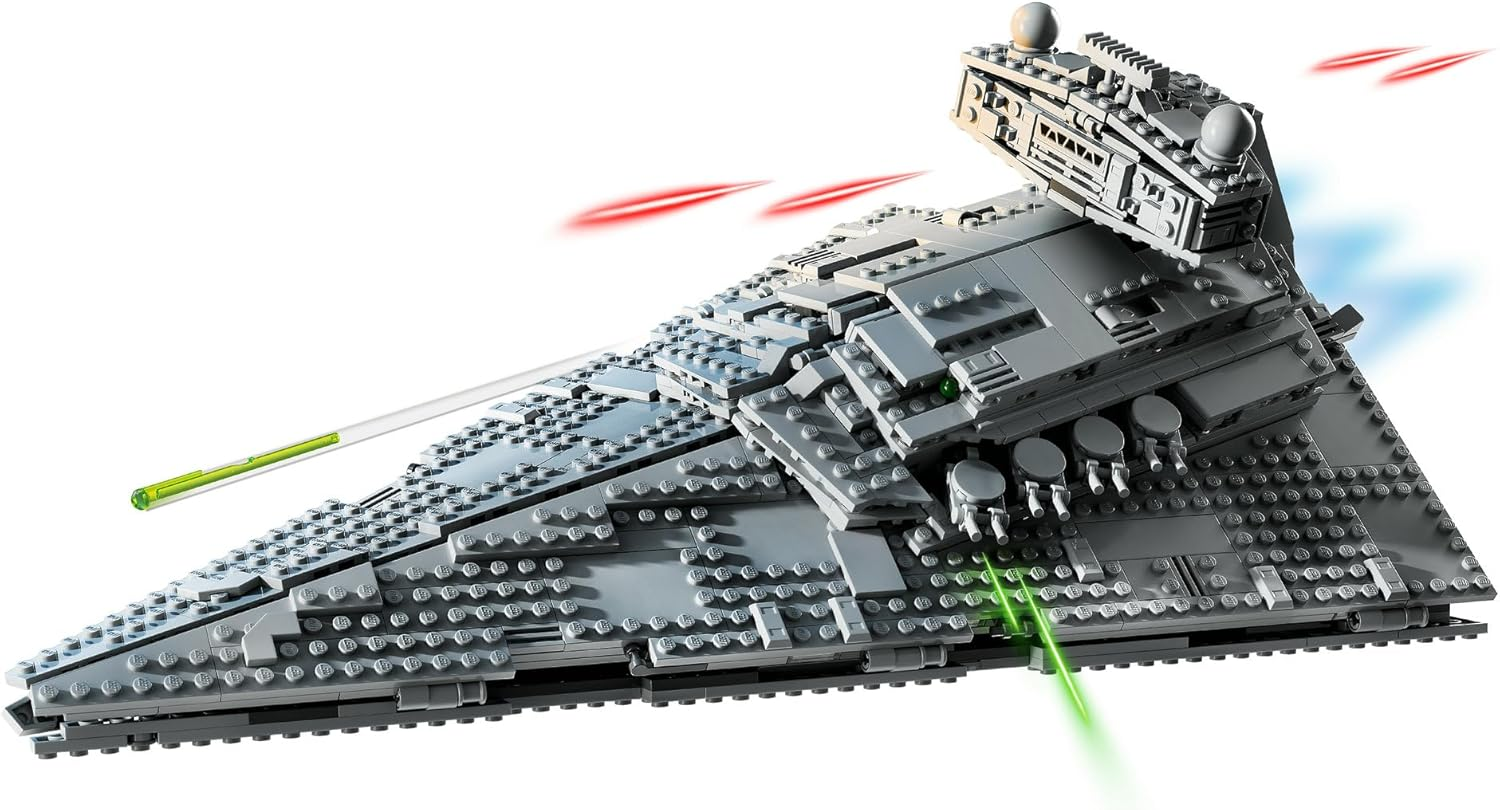 LEGO Star Wars Imperial Star Destroyer Building Toy, Collectible New Hope Kids Toy Has a Darth Vader Character Minifigure with a Red Lightsaber, Model Kit for 10 plus Year Old Boys, Girls & Fans 75394 image number 3
