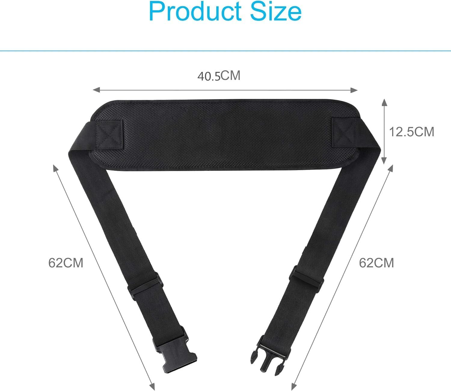 Wheelchair Safety Strap Seat Belt, Anti-Slip and Anti-Fall Wheelchair Fixation Belt for Patients and Elderly