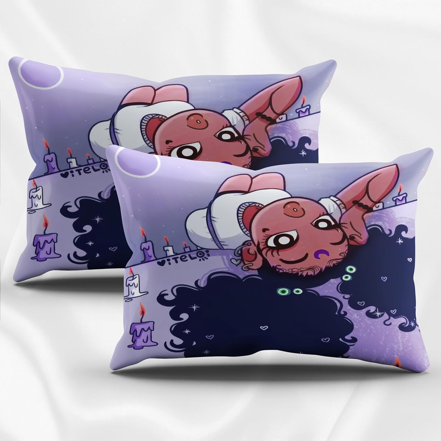 KXHHYB Black Girls Bed Linen 220 X 240 Cm, Pretty American African Black Girl Magic Purple Bed Linen Comforter Cover Set Microfibre Soft 3 Pieces (B, 220 X 240 Cm) image number 7