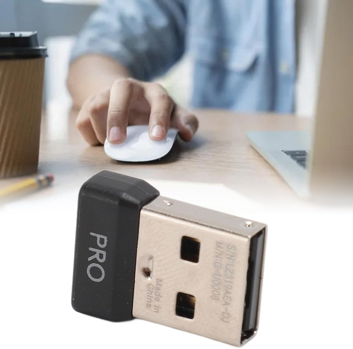 ASHATA USB Dongle Mouse Receiver Adapter for G Pro Wireless Mouse, 2.4G Wireless, Plug and Play image number 6