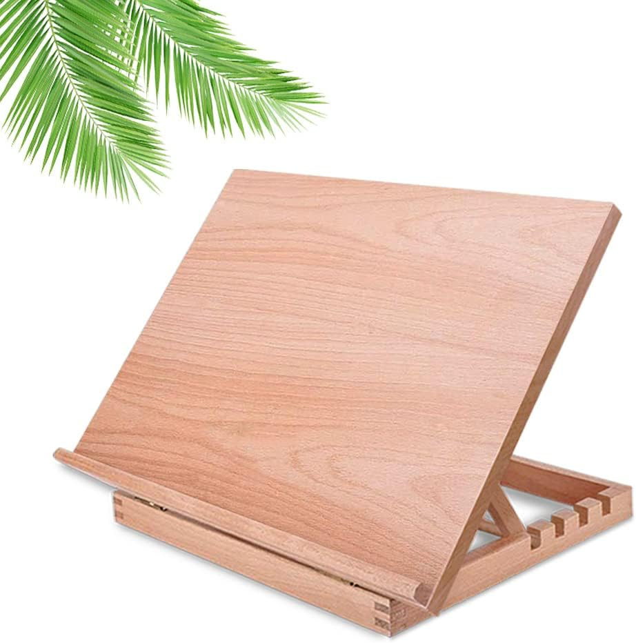 Tabletop Easel A3 Painting Easel with Smooth Surface, Adjustable Angle Art Easel for Artists, Children, Beginners & Student image number 6