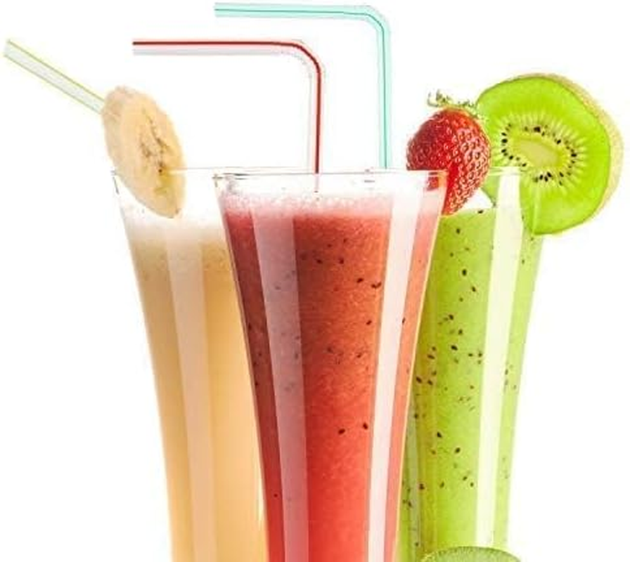 100 PCS Straws, 20Cmlong, Multiple Colors Straws,Stripes Multiple Colors Straws,Suitable for Various Drinks, Juice, Daily, Use