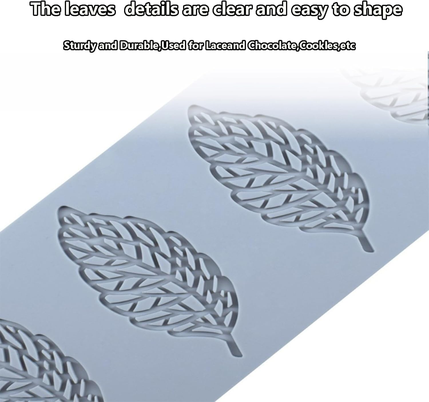 Meagtlva Silicone Baking Mold, Chocolate Mould,Flexible Non-Stick Cake Pan for Baking, Easy Release,Silicone Moulds for Mousse Cakes, Chocolate,Ice Cream,Gummy (Leaf) - Butterfly image number 3