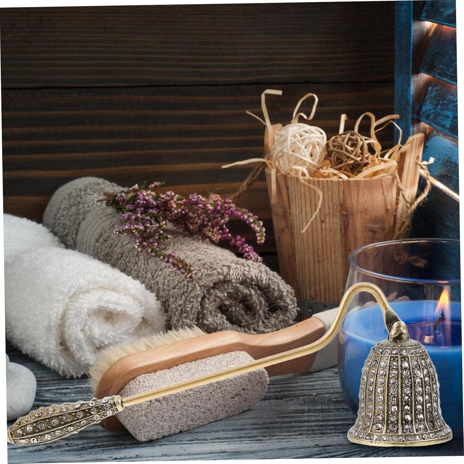 BAZEITFLOW Vintage Candle Extinguisher Tool Elegant European Design Flame Snuffer for Aromatherapy Handheld Safety Device for Home Hotels Restaurants Candle Accessories image number 4