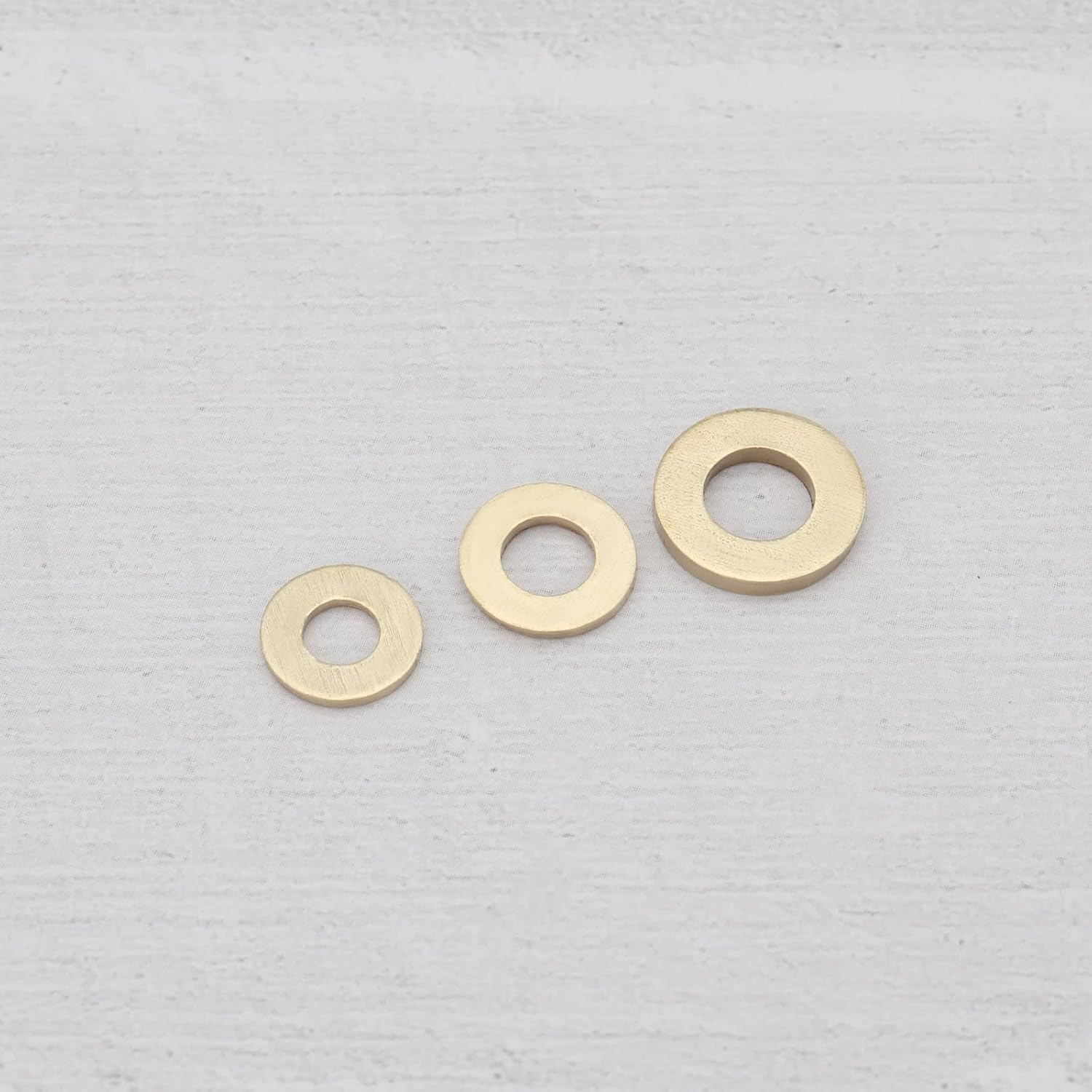Create Idea 50PCS Brass Washer Assortment Kit M3 M4 M5 M6 M10 Metric Flat Washer Brass Flat Washer for Household Commercial Appliances Automobiles Boats image number 4
