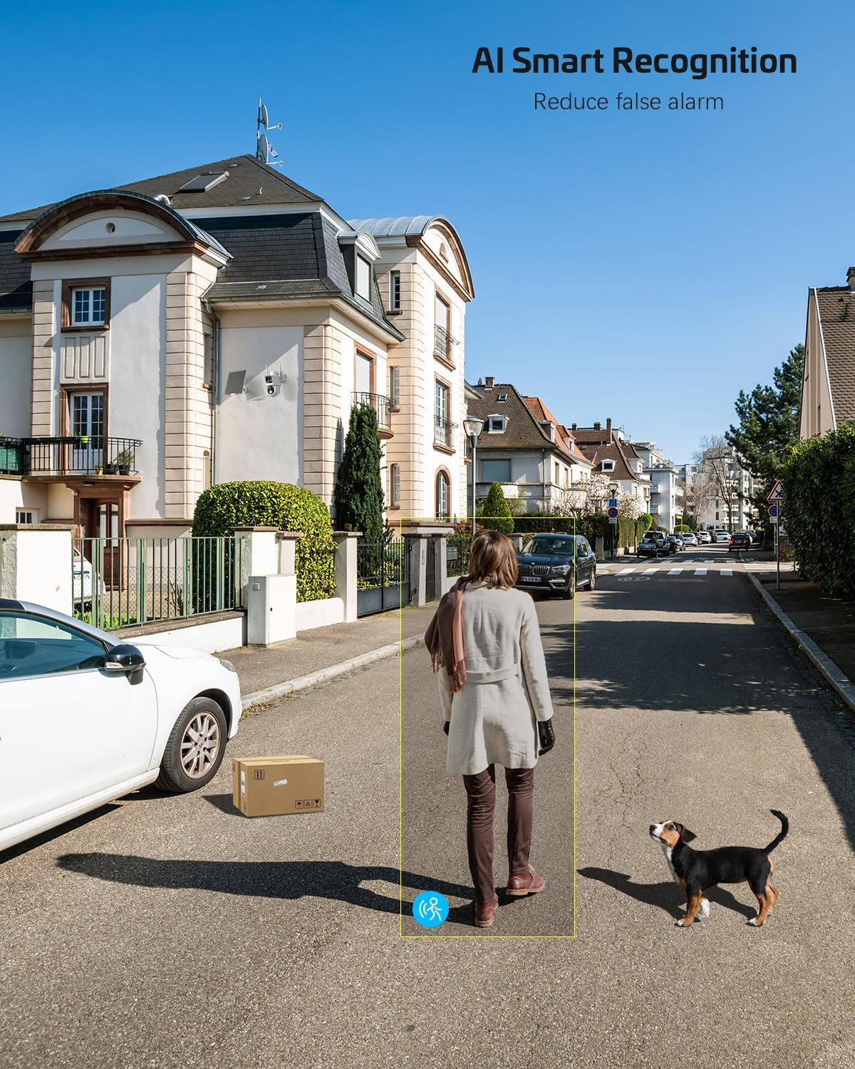 COCOCAM 2K Security Camera Outdoor Wireless with Dual Lens Dual PIR, 10000Mah Battery, 355&deg;P 90&deg;T, 6W Solar Panel, AI Analysis, IP66 image number 1