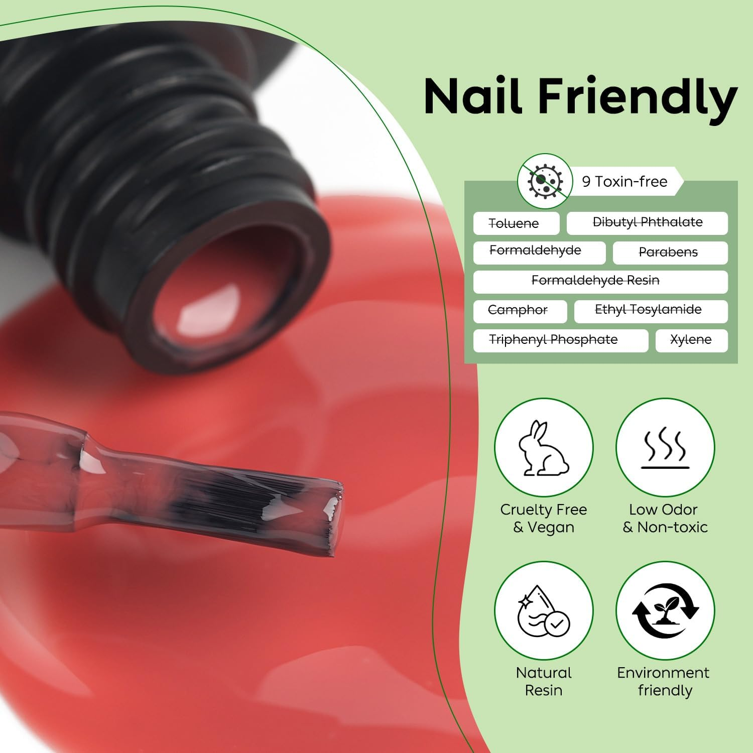 Luxbon 12 Pcs Gel Nail Polish Set - Spring Colour Set Long Lasting Gel Polish, Uv Led Soak off Nail Art Designs Manicure Kit 003 - Lb12002 image number 3