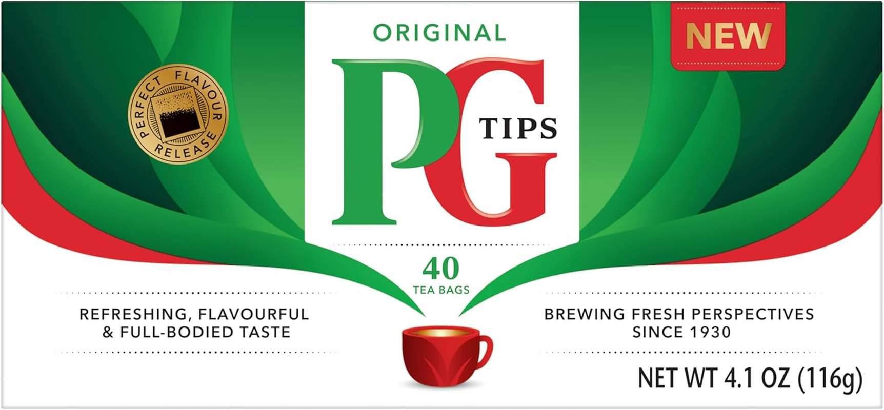 PG Tips 40 Teabags, 116G