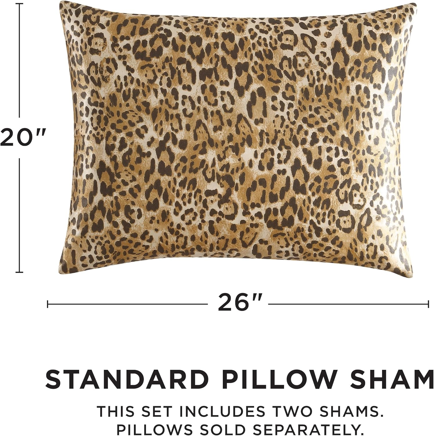 Juicy Couture Full/Queen Leopard Satin Duvet Cover Set - Cheetah Print 3-Piece Machine Washable Reversible Animal Print Bedding Duvet Cover and Sham Set image number 4