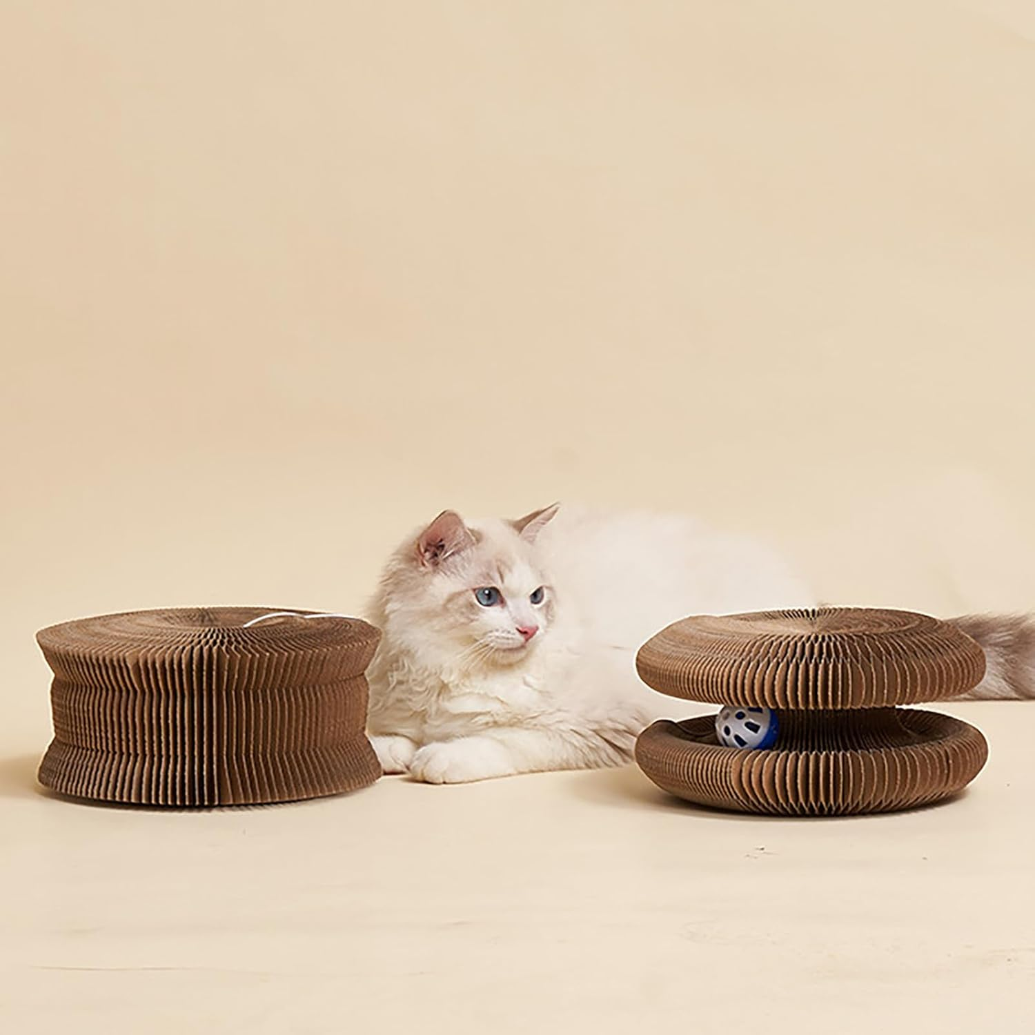 Boopz Ball for Cats, Boopz Ball Toy, Flexible Cat Scratcher, Foldable Cat Toy with Balls, Interactive Mental Physical Exercise for Cats (2Pcs) image number 2