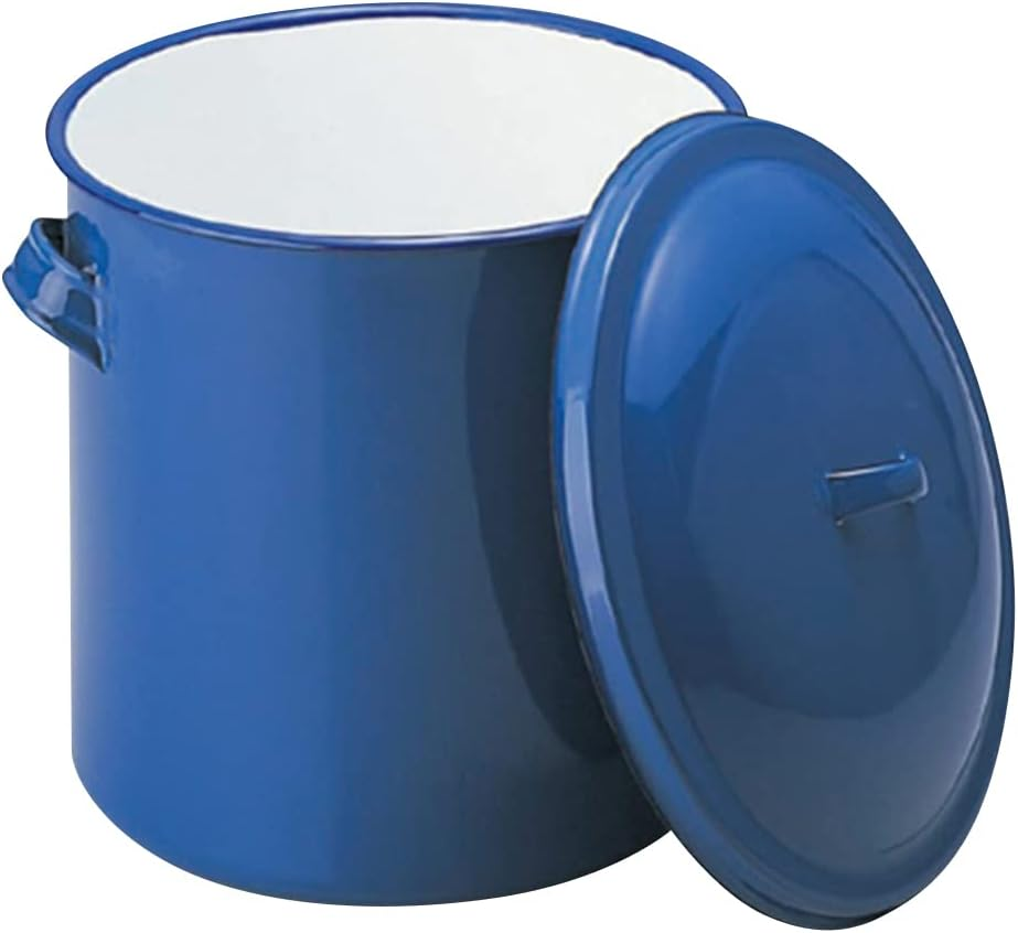 Noda Enamel Tank Hollow 3L 6.3 Inches (16 Cm), Blue, Made in Japan