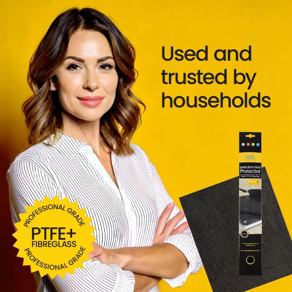 Nostik Reusable 48X58Cm Induction Hob Liner - Black image number 6