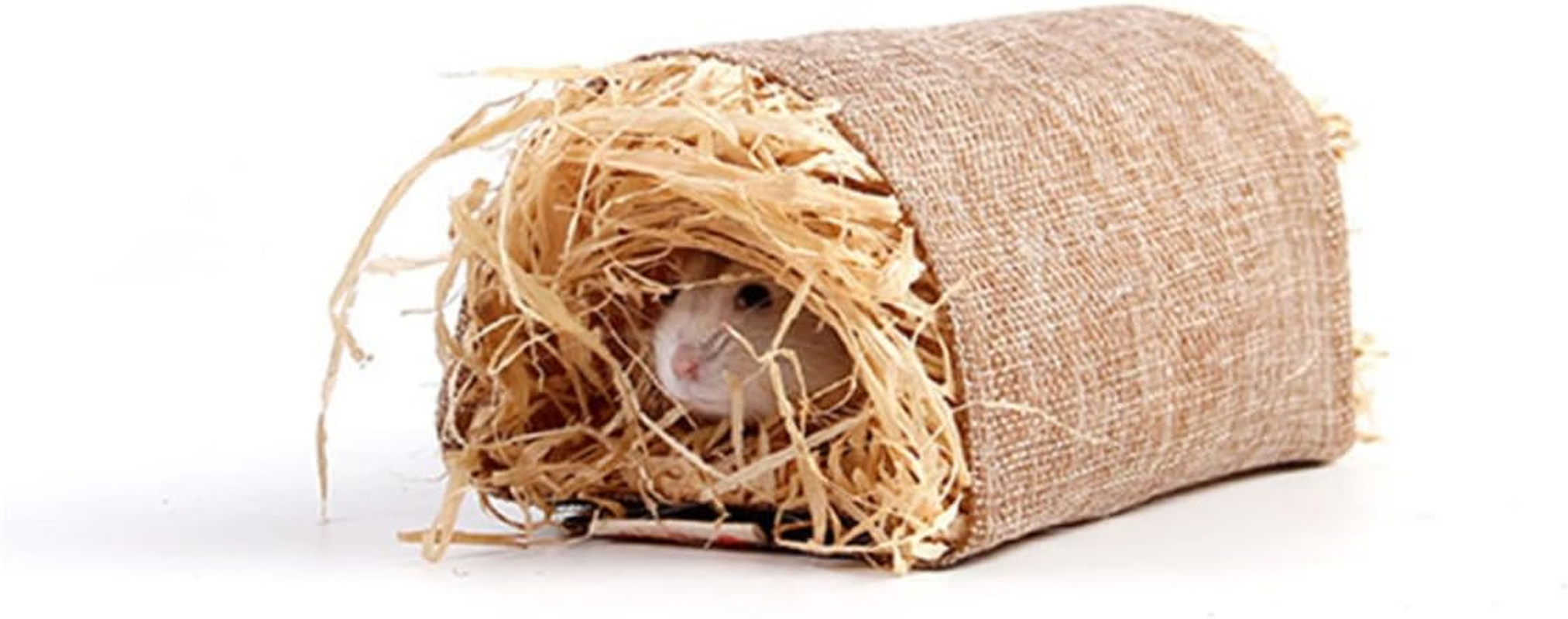 Rabbit Grass Tunnel Nest Adorable Pet Sleeping Lounge Bed for Small Animals for Bunnies Chinchillas and Other Pets Cozy and Natural Pet Supplies image number 4