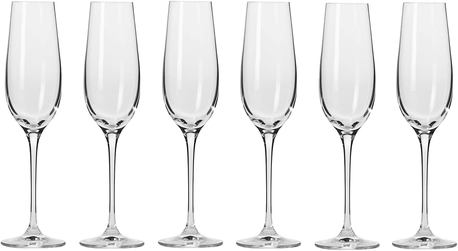 Krosno Harmony Champagne Flute 200ML 6Pc Gift Boxed