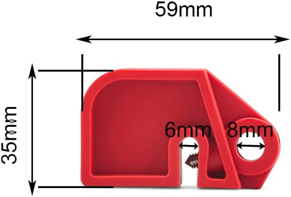 Circuit Breaker Lockout Device,Blue/Red/Yellow Locks with Universal Screwdriver for Secure Electrical Safety and Maintenance image number 3