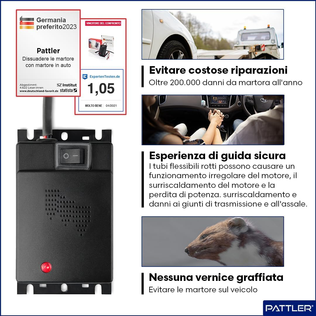 Von Hameln&reg; Marten Deterrent for Cars &ndash; 1 Piece &ndash; Effective Marten Repellent Car with Ultrasound &ndash; Instant and Long-Term Marten Protection in the Engine Bay image number 3