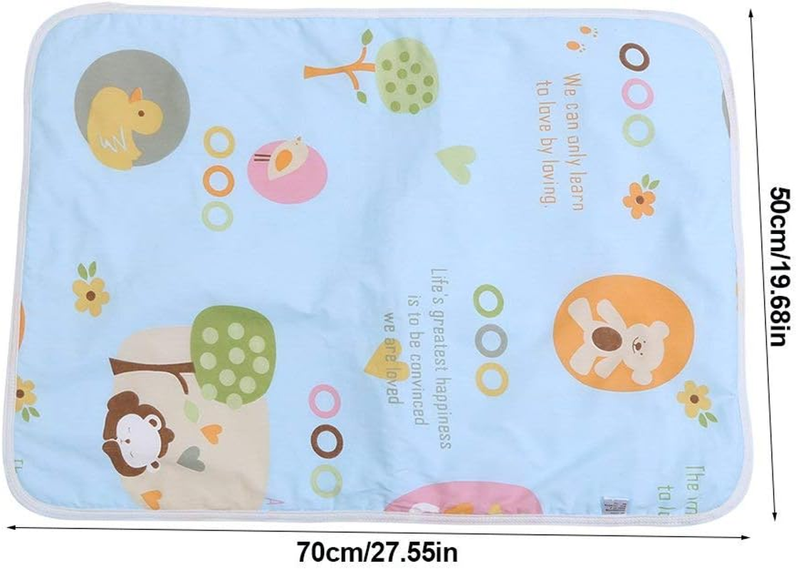 Ultra-Soft Large Washable Baby Changing Pad Mats Baby Cotton Urine Mat Diaper Nappy Bedding Changing Cover Pad Disposable Sanitary Baby Infant Toddler Diaper Liners Covers(#A Blue Paradise) image number 5