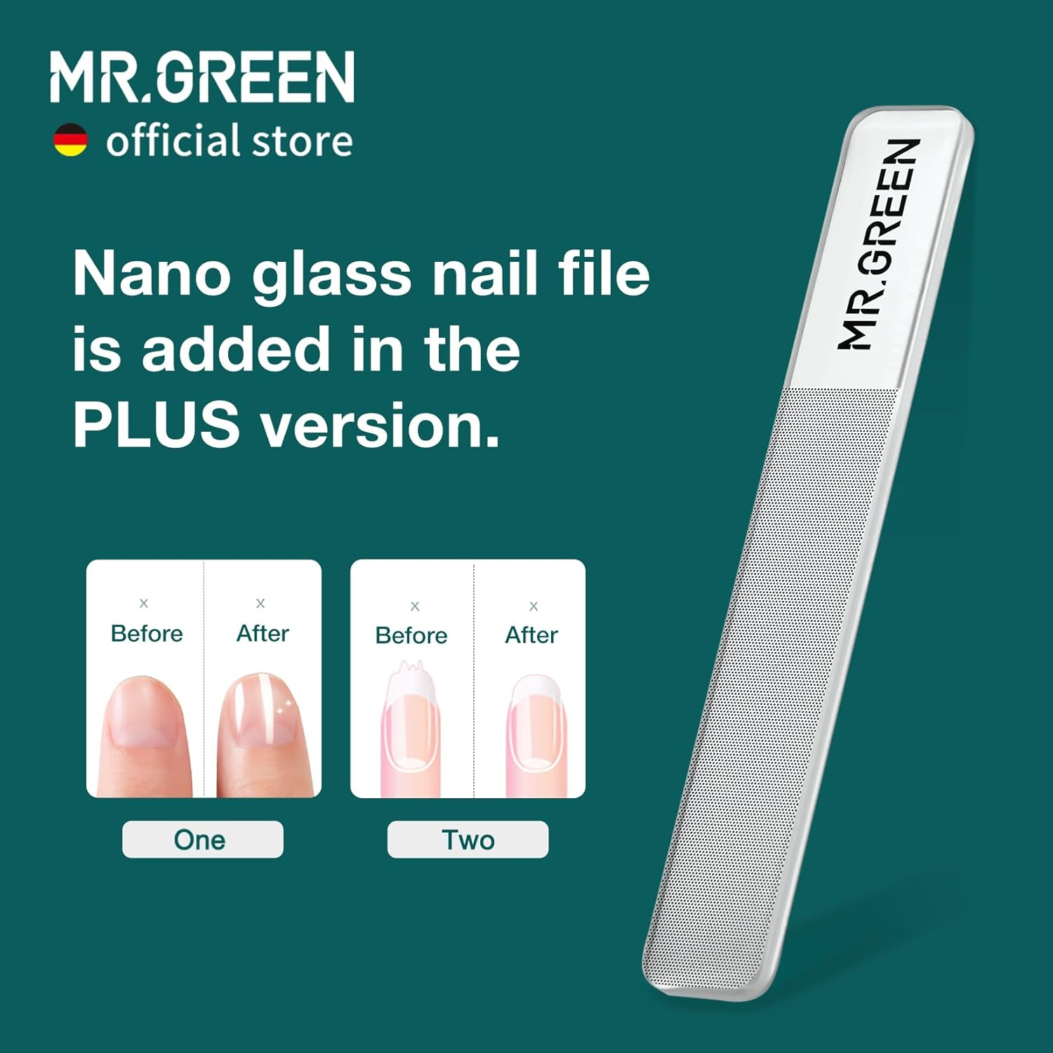 MR.GREEN Nail Clippers Stainless Steel anti Splash Fingernail Cutter Manicure Tools Bionics Design Pedicure Scissor Nail Trimmer (Nail Clipper (Large)) - Nail Clipper (Medium)+Nail File image number 2