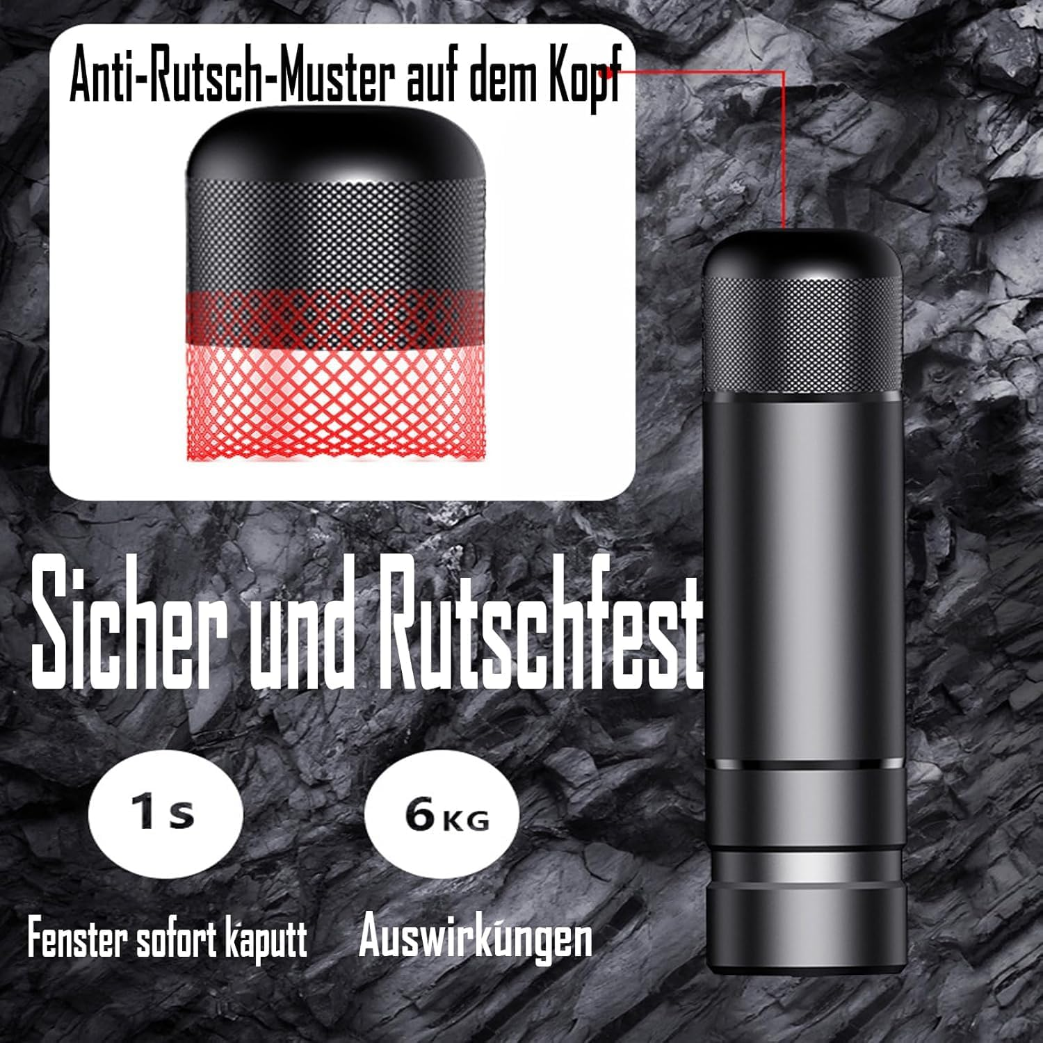 Car Safety Hammer Seatbelt Cutter, Car Window Breaker and Seatbelt Cutter Tool, Auto Rescue Escape Emergency Safehammer Punch, Safety Hammer Window Glass Breaker (Red+Black) - Blue+Black image number 7