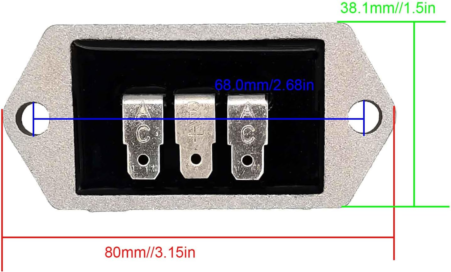 8969 Voltage Regulator for Kohler 20 22 23 25HP Rectifier Regulator Kohler 41 403 09-S 41 403 10-S image number 5