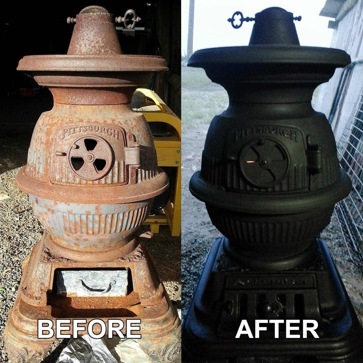 Black Beauty Cast Iron Stove Polish Restore That New Look, Black Satin Finish Provides Ongoing Protection against Flaking, Rusting and Pitting 200Ml image number 1