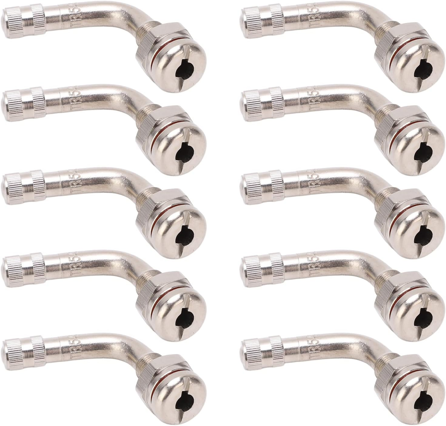 10Pcs TR543E 75&deg; 65Mm Aluminum Truck Tire Valve Stems for Tubeless Bus & Truck Tires with .7Mm Clamp-In Fit image number 6