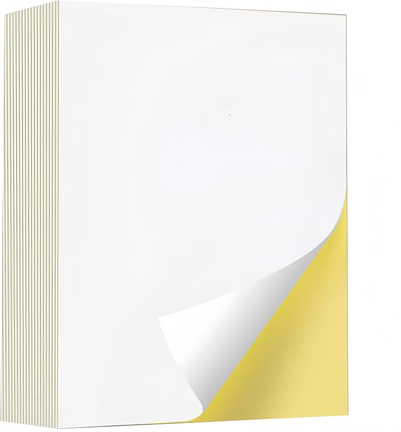 A4 Sticker Paper 100 Sheets, Self-Adhesive Matte Sticker Printer Paper Full Sheet Labels, Sticker Paper for Inkjet and Laser Printer Photo Paper, Shipping Labels, DIY, Office image number 3