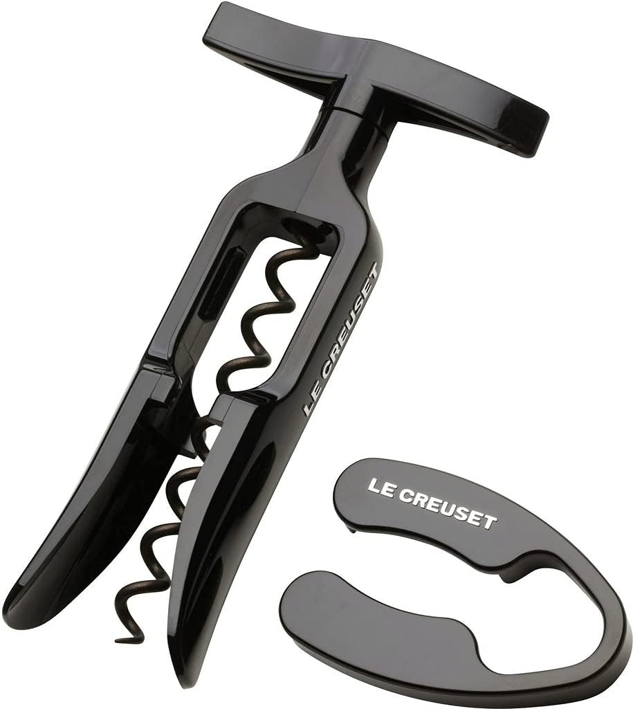 Le Creuset Classic Table Model Corkscrew with Capsule Cutter Gift Set GS 100 Plastic Glossy Black 49800001400000 image number 4