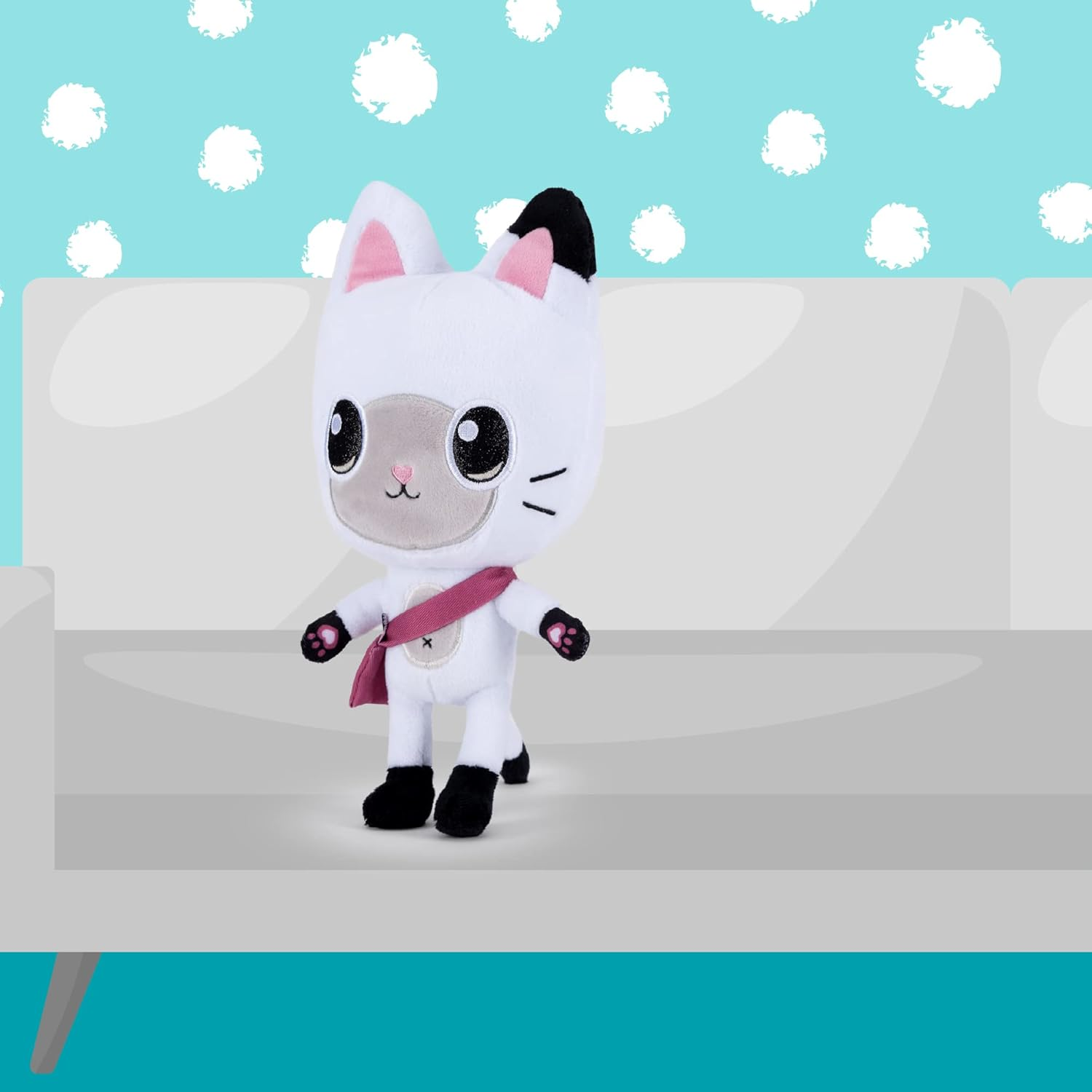 Famosa Softies - Pandy Paws Cartoon Series Gabby'S Dollhouse, 25 Cm, Cuddly, 100% Recycled Fibre, for Children of All Ages, Famous (760022355) image number 3