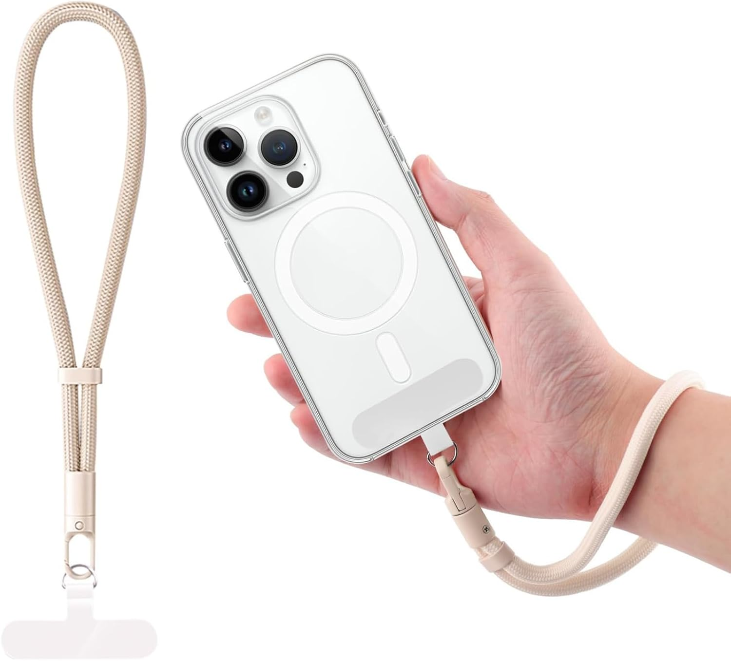 Phone Lanyard, 1 Pack Adjustable Cell Phone Lanyard Strap, Hand Wrist Strap with Tether Tabs for Smartphones image number 7