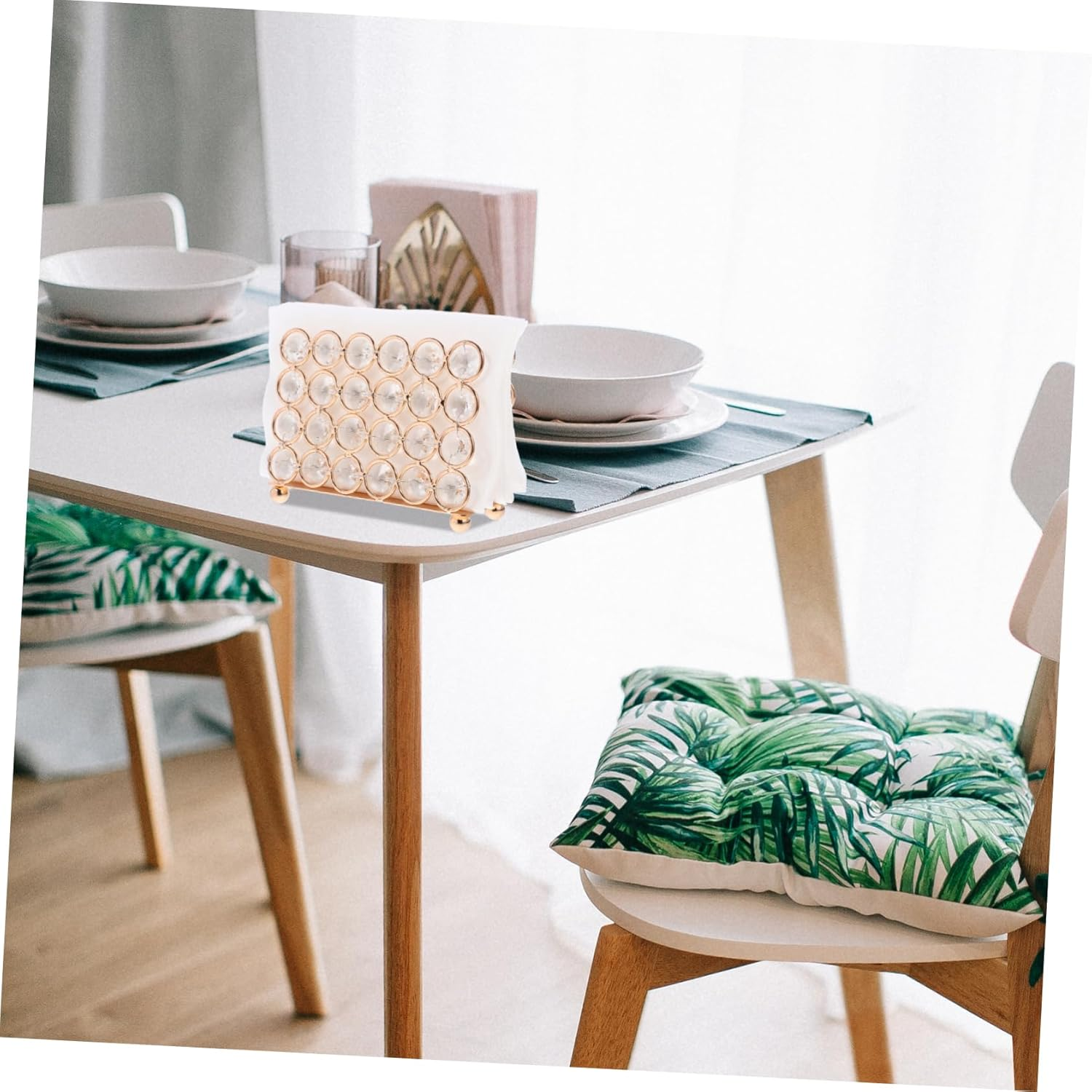 Space-Saving Napkin Dispenser Stylish Paper Holder Modern Napkin Storage Tabletop Tissue Holder image number 6