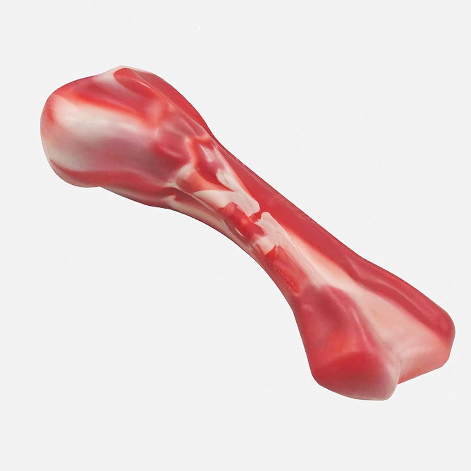 Lvpradior Indestructible Dog Chew Toy for Aggressive Chewers, Durable Nylon Beef Flavour Dog Bones for Medium/Large Breed Dogs Teeth Cleaning, Teething, Promotes Healthy Teeth & Gums (Flesh) image number 6